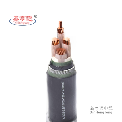 NH-YJV22产品名称：铜(铝）芯交联聚乙烯绝缘钢带铠装聚氯乙烯护套（阻燃耐火）电力电缆。