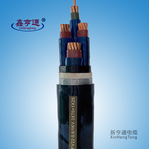 耐高温防腐电缆FV22 0.6/1kV 3x70+1x25