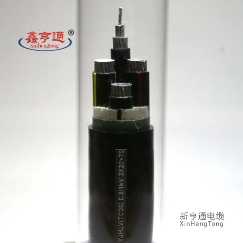 铝合金电缆 YJHLV-TC90 0.6/1kv 3x20+70